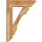 Ekena Millwork Olympic Slat Rough Sawn Bracket w/ Offset Brace, Western Red Cedar, 8"W x 28"D x 40"H BKT0806X28X40OLY06RWR - alternate 2